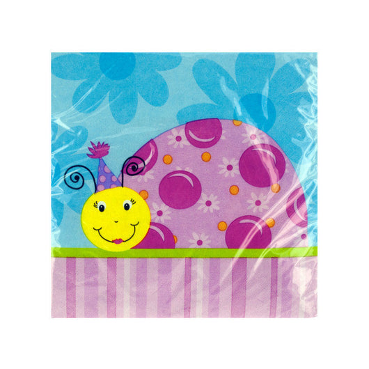 18 Pk 12 7/8 X 12 3/4 In. Ladybug Lunch Napkins