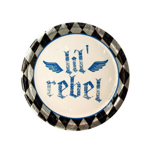 8 Pack First Lil Rebel 6 3/4 Inch Plates