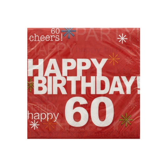 Time To Party '60' Napkins Set