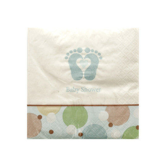 Tiny Toes Blue Napkins Set