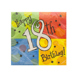 Happy 18Th Birthday Napkins Set