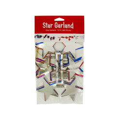 Multi-Colored Foil Star Garland