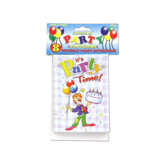 Carnival Party Invitations, Pack Of 8