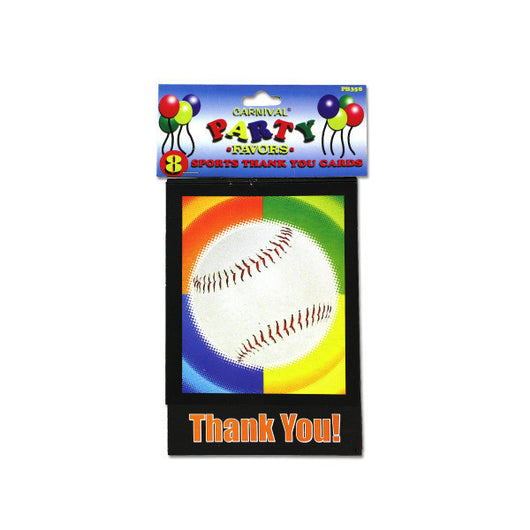 Sports-Themed Thank You Cards, Pack Of 8
