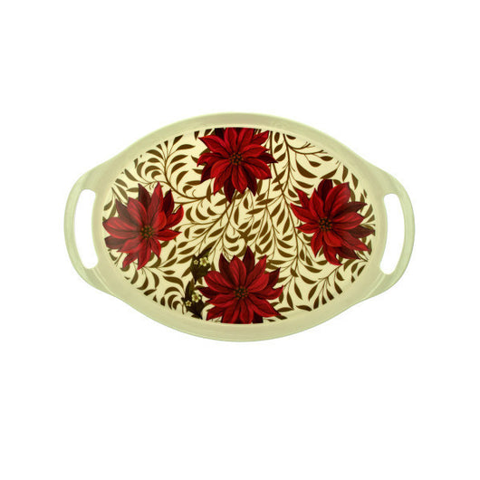 Poinsettia Serving Tray Set