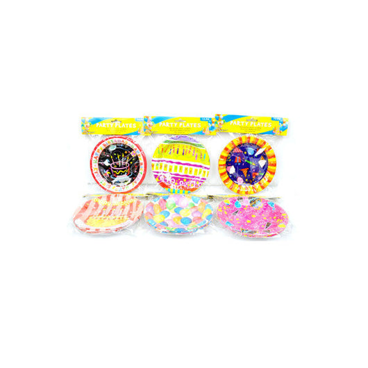 Birthday Party Plates, 12 Pack