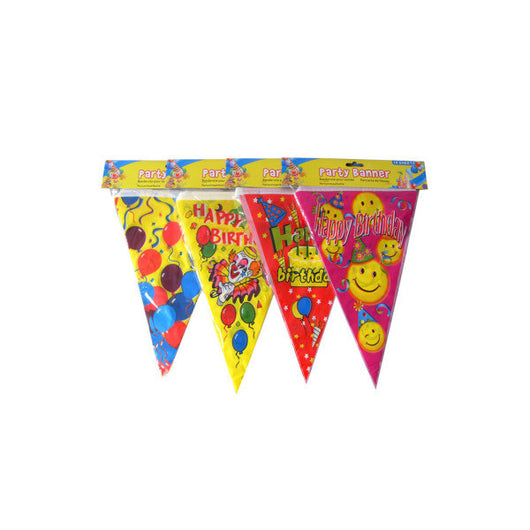 Bright Birthday Banner, Four Designs