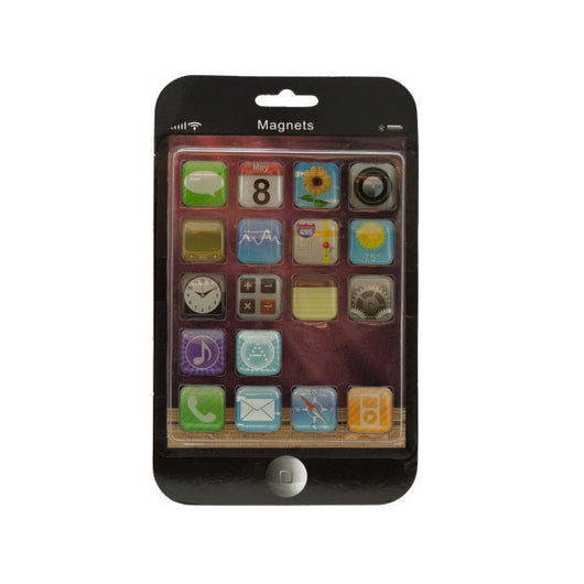 Phone Apps Refrigerator Magnets Set