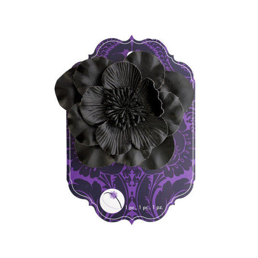 Simplicity Black Flower Slide On Headband Accent