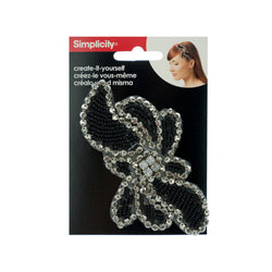 Simplicity Beaded Leaf Headband Accent