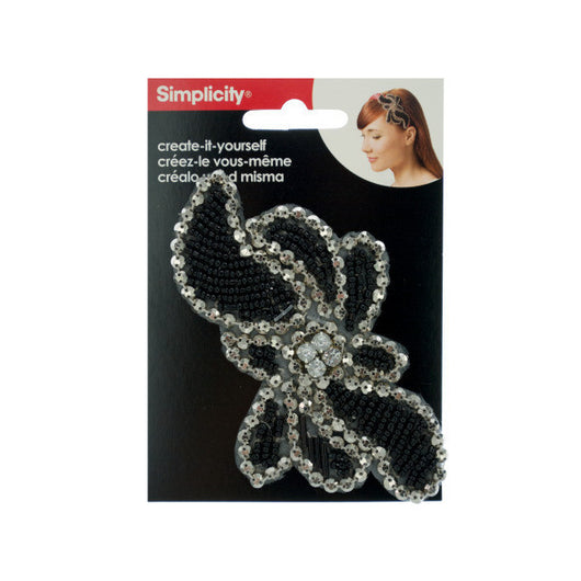 Simplicity Beaded Leaf Headband Accent